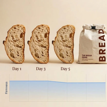 The Bread Genie - 100% Cotton-Beeswax Bread Bag
