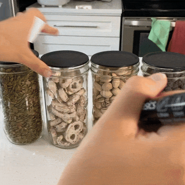 Premium Chalkboard Top Mason Jar Lids (24 lid bundle)